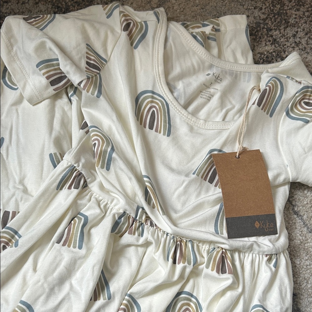 New with Tags Aloe rainbow twirl dress 7t